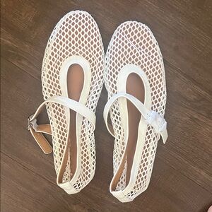 Amazon White Mesh Flats for Women